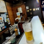 ○八ホルモン - こぢんまりのカウンターで食うホルモン。一人でフラッと寄れるのも魅力。