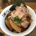 麺屋 猪一 離れ - 追い鰹そば（黒醤油）　@1,000