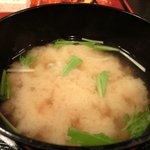 Sugiyoshi - 目鯛のみそ漬け焼き 1000円 の味噌汁
