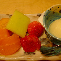 日本料理 とくを - （撮影 20130302）スペシャルなデザート。白味噌のアイスクリームは絶妙でした。