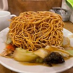 南海飯店 - かたい焼ソバの麺