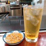 キャベツ畑 - 塩辛　緑茶割り