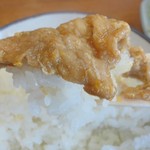 光楽亭 - 白飯を巻いて美味し♪