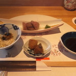 Sushi Dainingu Tenkuu - 壱岐牛のあぶり、鯵の南蛮漬け、生湯葉の・・・