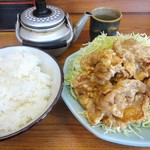 ショガヤキ500円　　　　　　　ライス小140円