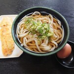 中野屋 - かけうどん大＋ちくわ天