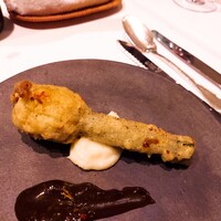 キノシタ - ⚫「花ズッキーニ　豚のリエット」