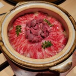 銀座 ちかみつ - 【食事物】ヒレとサーロインのひつまぶし土鍋ご飯