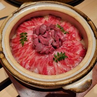 銀座 ちかみつ 並木通り - 【食事物】ヒレとサーロインのひつまぶし土鍋ご飯