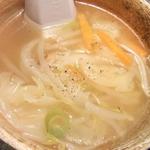 どうも焼肉 - ぎょうざ野菜スープ