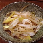 祭そば - 大名ネギの割り下煮
