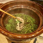 霞町 やまがみ - 熊肉と花山椒のしゃぶしゃぶ