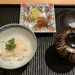 豪龍久保 - 筍ご飯 香の物 味噌汁