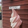 喫茶いちご - 料理写真:ソフトクリーム MIX チョコレートワッフル(￥400)。
欲張りならミックス！
