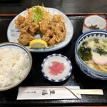 豊福 - 2022.3.24  唐揚げ定食