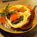 Toyosu Chokusou Sengyo To Kamameshi Nidaime Uoyoshi - 蟹味噌と爪肉の甲羅詰め