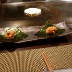 Samwells - 雲丹と一口おこげご飯の手巻き　８４０円