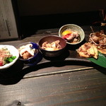 和酒 吟蔵 - 旬の食材を使った前菜色々盛り合わせ