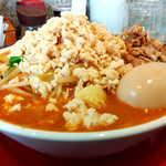 濃厚鶏白湯タンメン まつ井 - 辛味噌タンメン+味玉