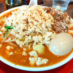 濃厚鶏白湯タンメン まつ井 - 辛味噌タンメン+味玉