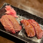 ひとし 石敢當店 - 石垣牛にぎり　塩・たれ