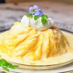 Rich Omelette Rice with mascarpone and ricotta cheese