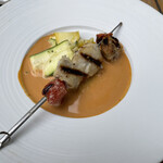 RISTORANTE＆BAR EVOLTA - タイとホタテの串焼き