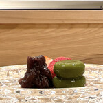 温味 - 豊浦苺 粒餡 抹茶白玉