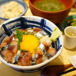 いまがわ食堂 - 醤油だれ ごまさば丼 定食 (￥1,080)