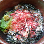 手打ち十割そば 紀山 - 十勝スロウフードの牛とろ丼 2022.5月