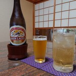 閑祥庵 禅紫 - 瓶ビール&ノンアル梅酒ソーダ