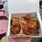 46食堂 - 鶏唐揚げハーフ&ハーフ（醤油・塩）