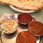 サムラート カレーハウス - 3種カレーセット(ブラウニーチキン、マトン、野菜)