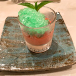 キュイエット - ミントのシャーベット最高に爽やか。フランボワーズうますぎ