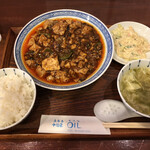 中国菜 オイル - 麻婆豆腐ランチ　1,200円(税込)