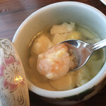 鳴子ホテル - 茶碗蒸し、つるんとした舌触り。私が作るとこうはいかない。
