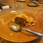 洋食 川ぎし - オムライス断面