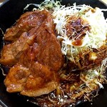 176017928 - トンテキ定食200g1250円、ガーリックチップ抜き