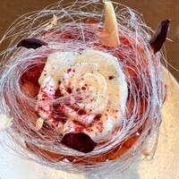 オールデイダイニング オアシスガーデン - ｸﾘｰﾑはﾊﾞﾗの形(友人撮影)