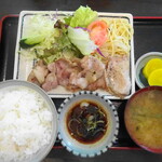 さと - ポークソテー定食（ポン酢タレ）