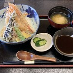 割烹 むら井 - 甘海老の天丼(むら井風)、1,100円