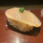 築地 男前鮓 - サワラの炙り