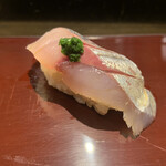 築地 男前鮓 - あじ