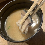 築地 男前鮓 - あら汁