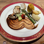 炭火割烹 蔓ききょう - 焼き野菜盛合せ