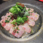 黒ムツのカルパッチョ柚子ソース