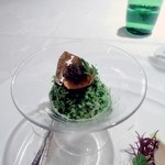 向日葵 - 金箔とキャビアがのっていました。