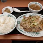 Hidakaya - 肉野菜炒め定食710円