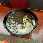 おたる政寿司 ぜん庵 - 岩海苔の味噌汁