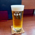 おたる政寿司 ぜん庵 - ビール 600円